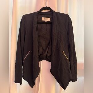 BB Dakota Women's Black Crepe Blazer